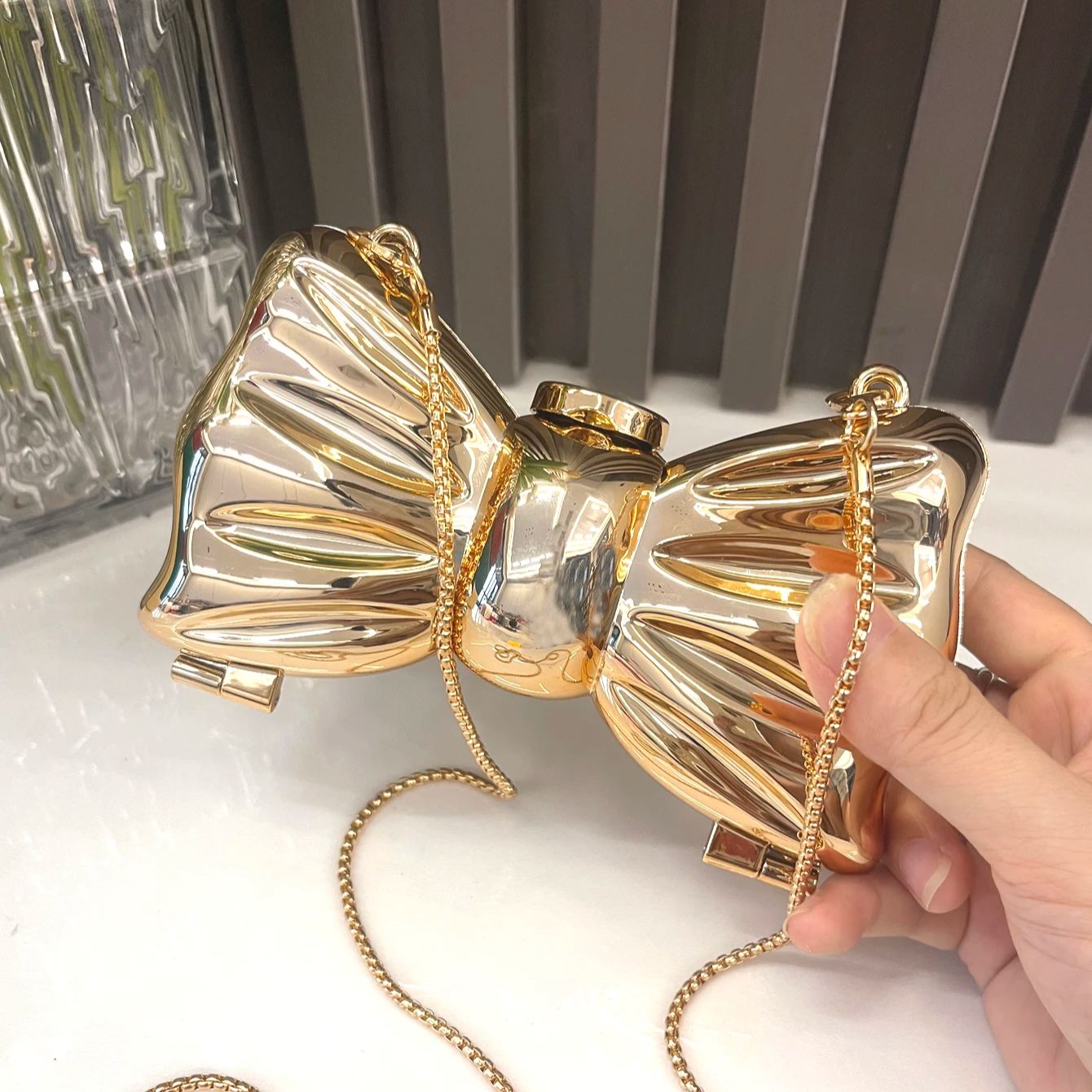 Wedding Vendor - Goldene Abendtasche, Geldbörsen und Handtasche, luxuriöse