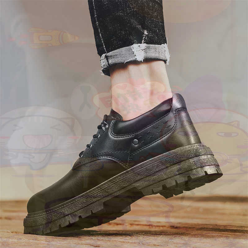 Wedding Supply Factory - Dunkles Naturleder, modische Turnschuhe, Tennis-Herren-Turnschuhe, modische