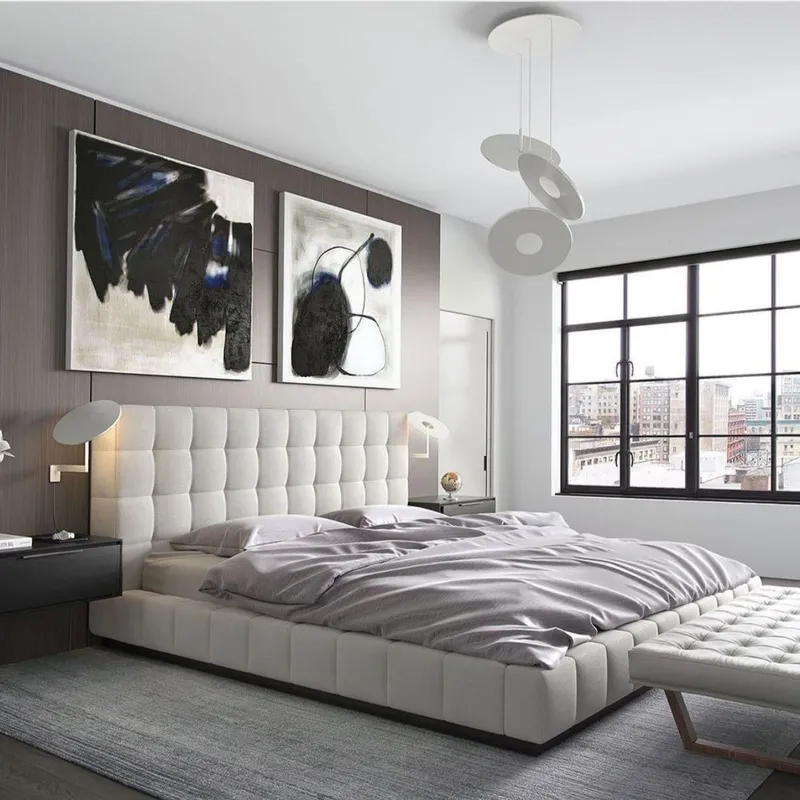 Wedding Supply Factory - Fabriklieferung Foshan Shunde Schlafzimmermöbel Lederbett Amerikanisches