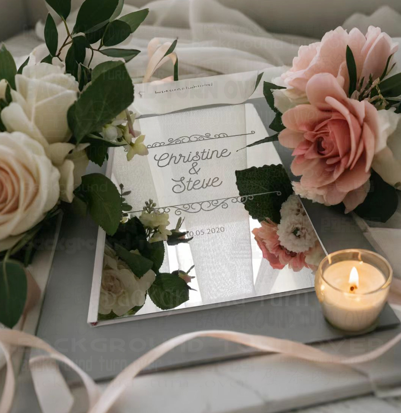 Personalized Guest Book - Gästebuch, Unterschriften-Dekor, Hochzeits-Gästebuch, personalisierter Einband, Geschenk,