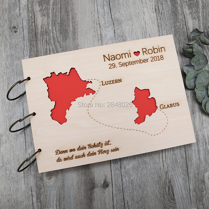 Rustikales personalisiertes Ho – Personalized Guest Book Bewertung und Preis