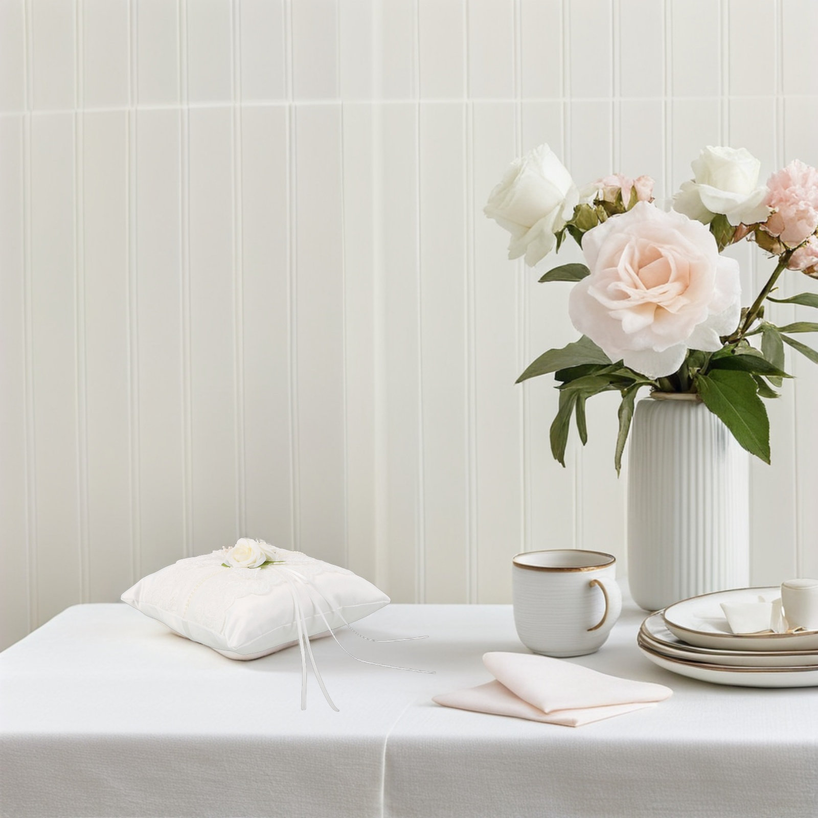 Hochzeits-Spitzenringkissen We – Ring Bearer Pillow Bewertung und Preis
