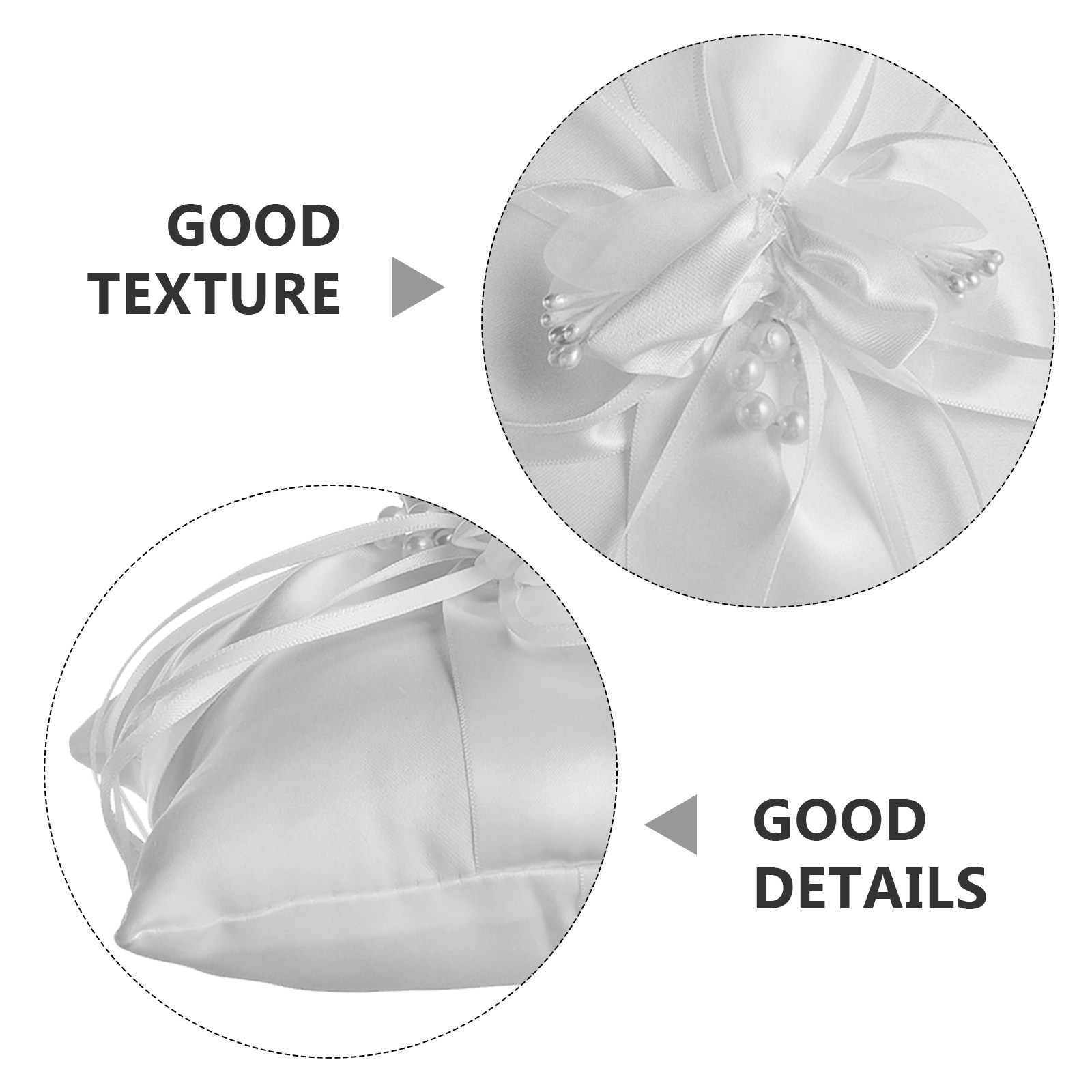 Elegantes Perlenblumen-Hochzei – Ring Bearer Pillow Bewertung und Preis