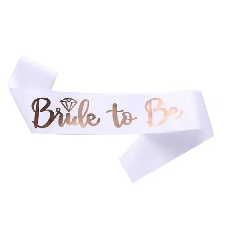 1 Set Braut-Schärpe Roségold-D – Bride Tribe Sash Bewertung und Preis