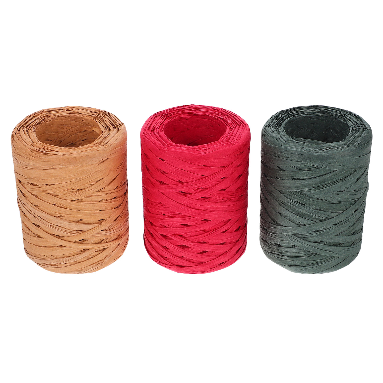3 Rollen rustikales Raffia-Pap – Papercraft Supply Ribbon Bewertung und Preis