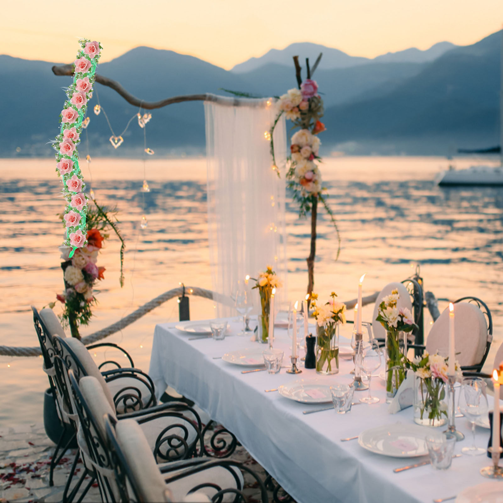 1 Set Blumenschaum-Girlande in – Wedding Floral Supply Bewertung und Preis