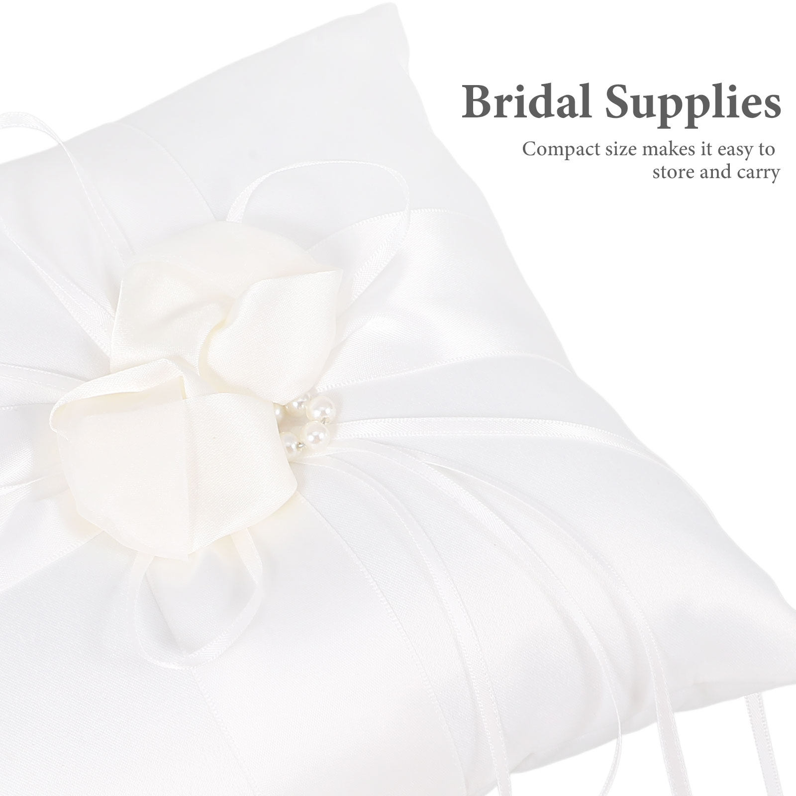 20x20cm Brautringkissen, weiß, – Ring Bearer Pillow Bewertung und Preis