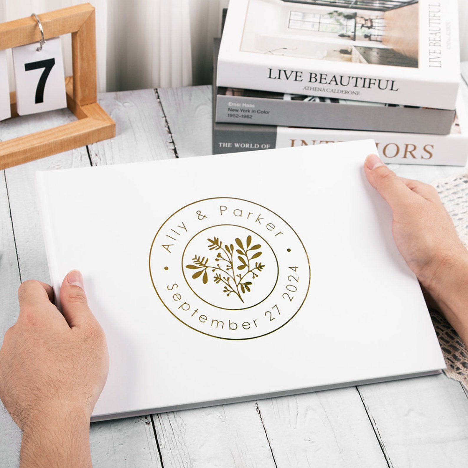 Benutzerdefinierte Hochzeit Gä – Personalized Guest Book Bewertung und Preis